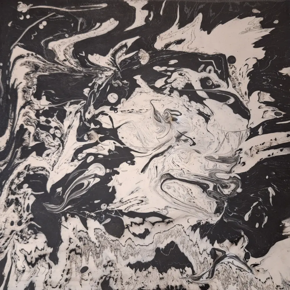 Jesmonite - the back of a chessboard