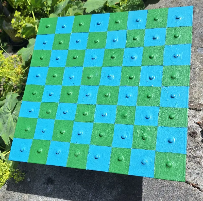 The initial, and unnecessary underlay to the board