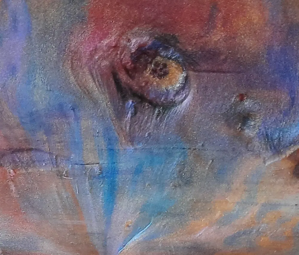 Detail from an epoxy piece which I fondly refer to as the Eye of Jupiter