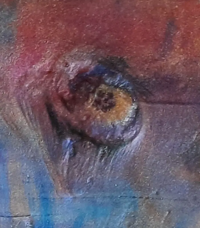 Detail from an epoxy piece which I fondly refer to as the Eye of Jupiter