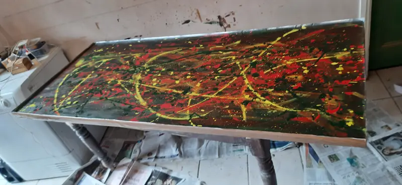 Adding the epoxy