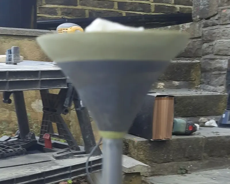 A lampstand restoration project, using epoxy putty and spray paint, completed