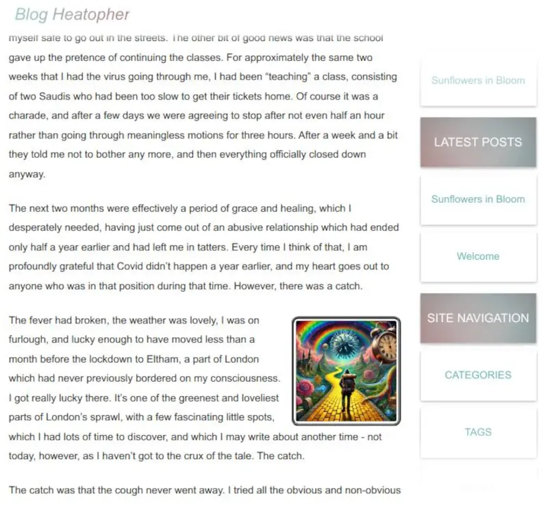 Screenshot of a blog post from blog.heatopher.com